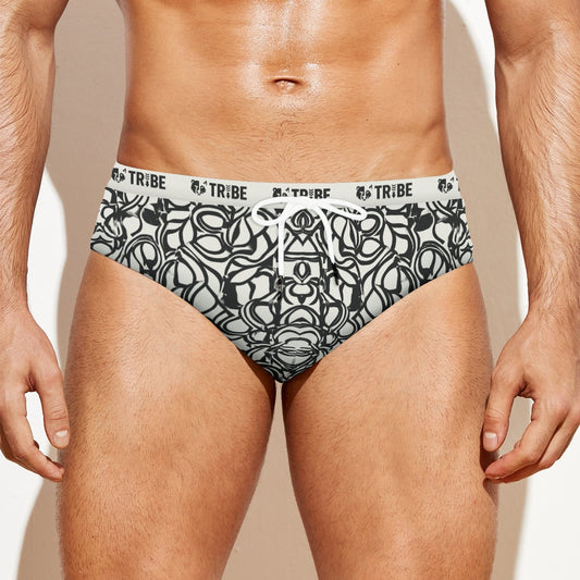 SCRIBBLES Men's Speedo - Bone