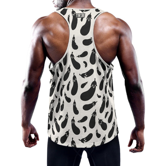 AUBERGINE Men's Muscle Tank - Bone