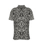 LABYRINTH Men's Button-Up Short Sleeve Shirt - Onyx