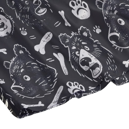 BEAR BONES Men's Mesh Shorts - Onyx