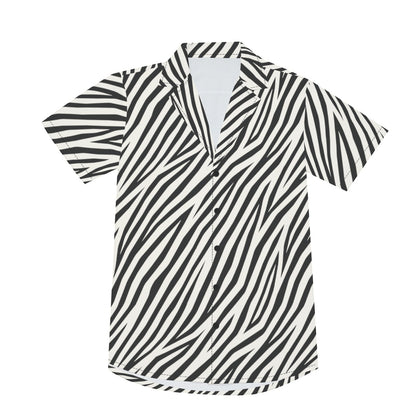 ZEBRA Men's V-Neck Button Up - Bone