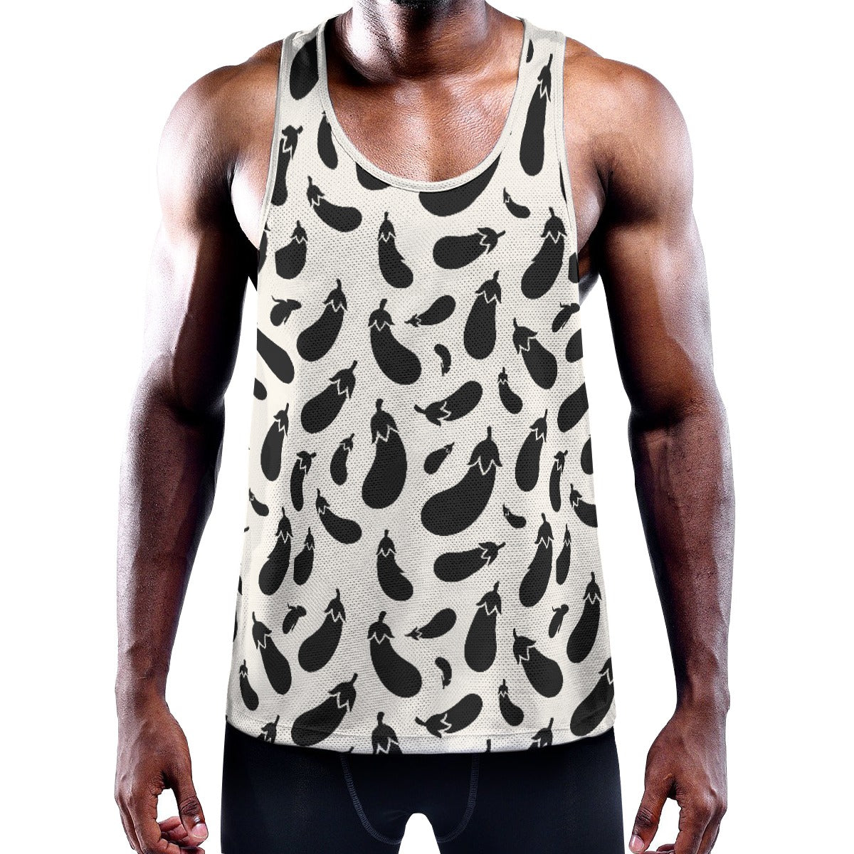 AUBERGINE Men's Muscle Tank - Bone