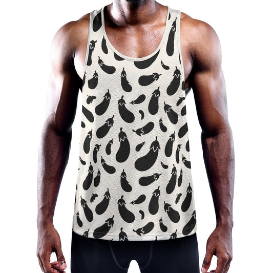 AUBERGINE Men's Muscle Tank - Bone