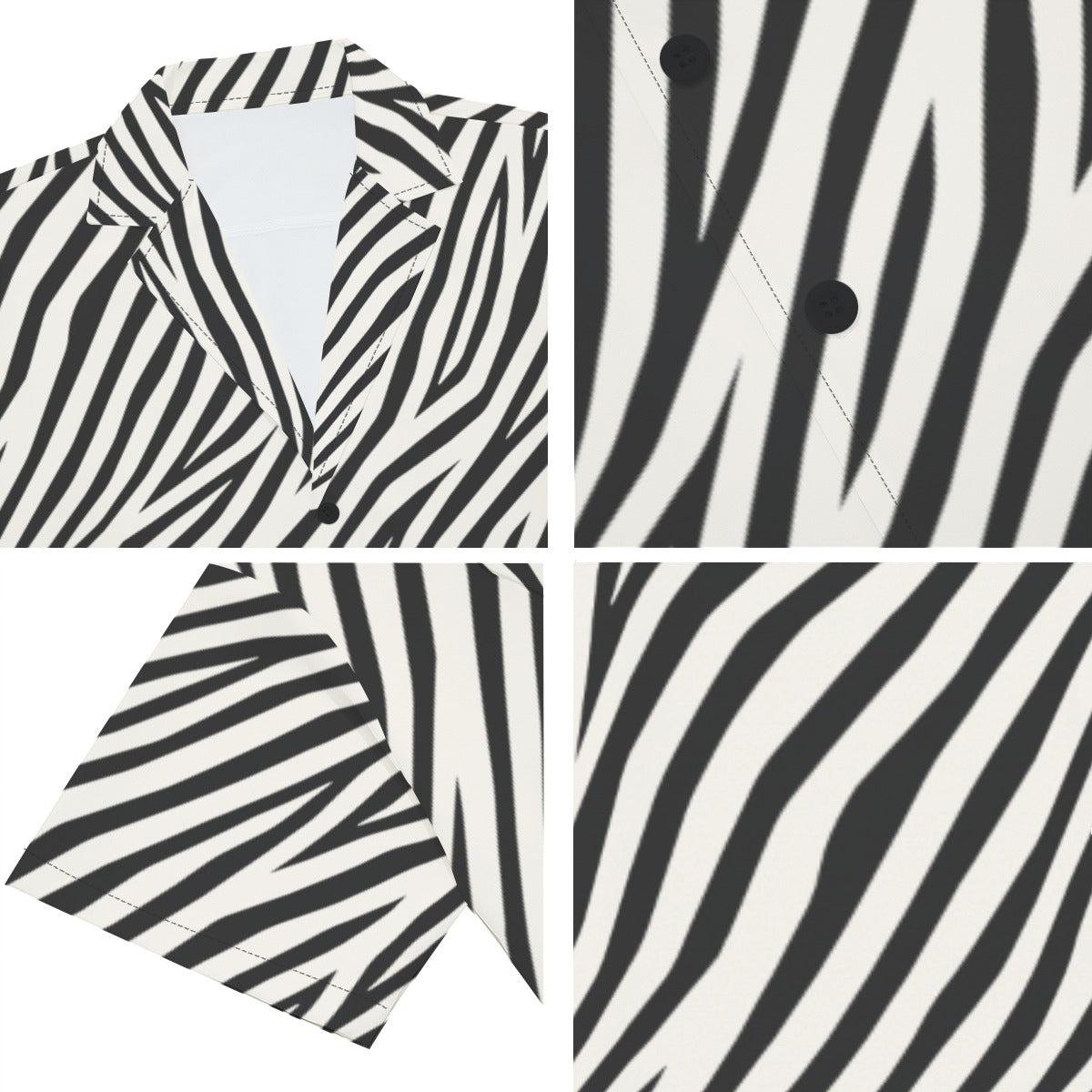 ZEBRA Men's V-Neck Button Up - Bone