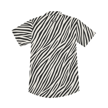 ZEBRA Men's V-Neck Button Up - Bone