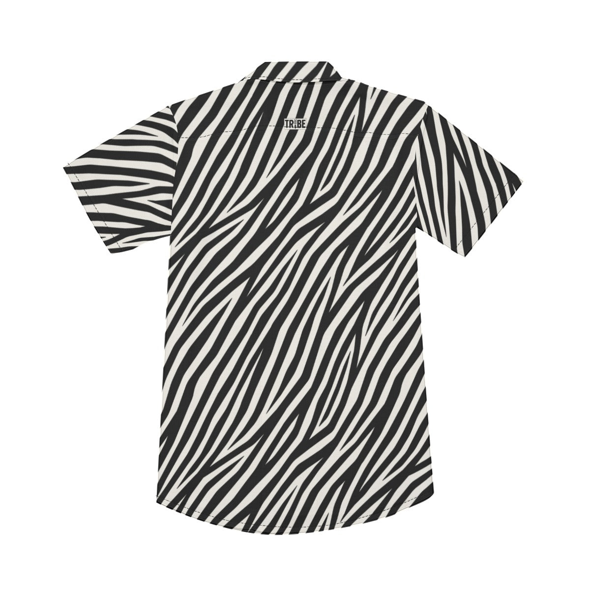 ZEBRA Men’s V-Neck Button-Up - Onyx