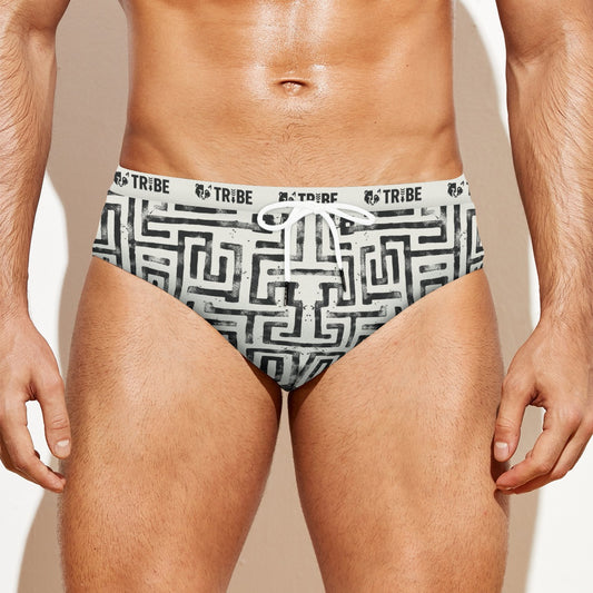 LABYRINTH Men's Speedo - Bone