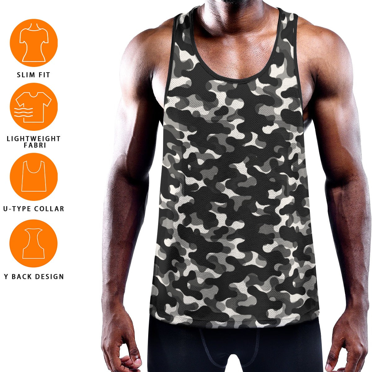 CAMO Men's Muscle Tank - Onyx