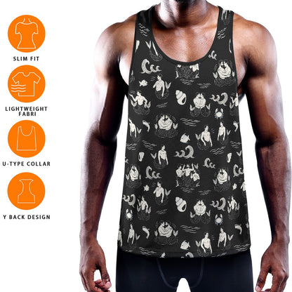 MERMEN Men's Muscle Tank Top - Onyx