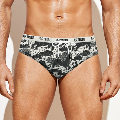 COSMIC UNICORN Men's Speedo - Bone