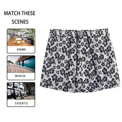 HIBISCUS Men's Mesh Shorts - Bone