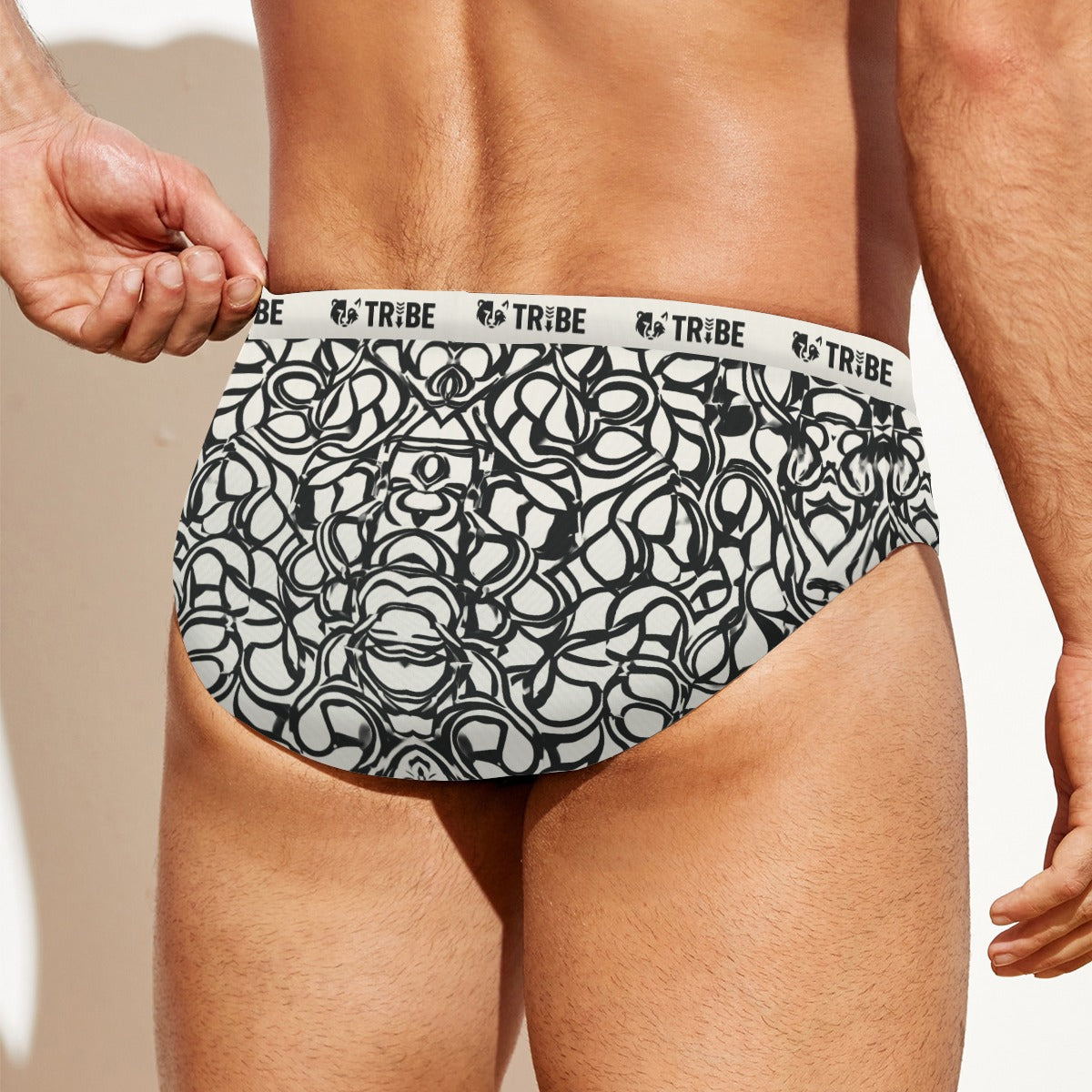 SCRIBBLES Men's Speedo - Bone