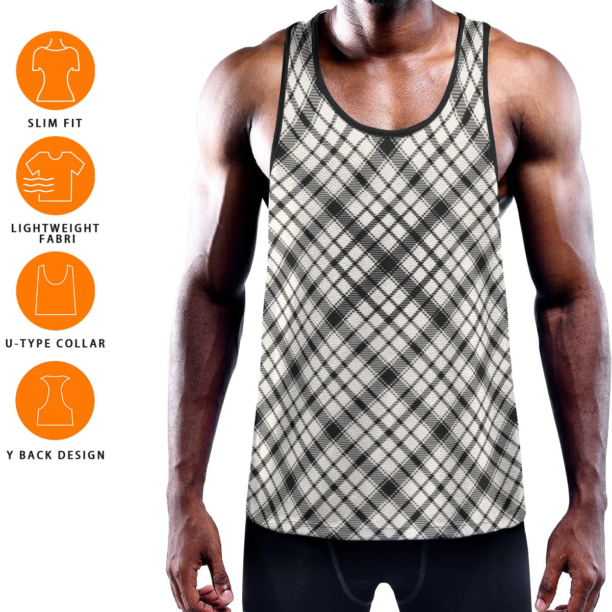 TARTAN Men's Muscle Tank - Bone