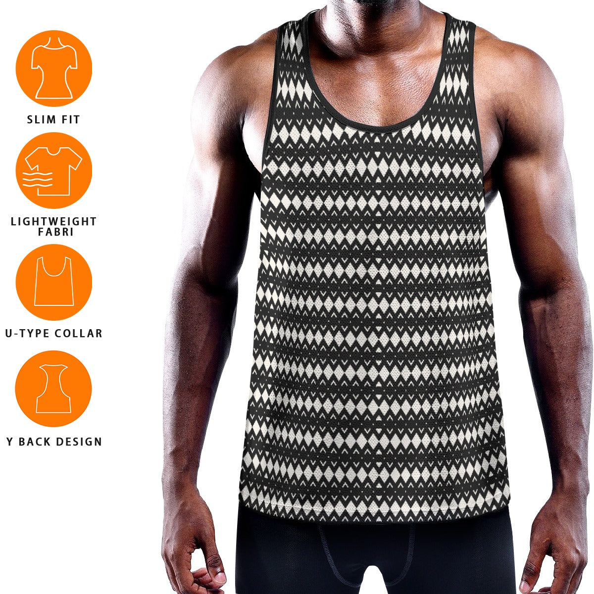 FACETIOUS Men's Muscle Tank - Onyx