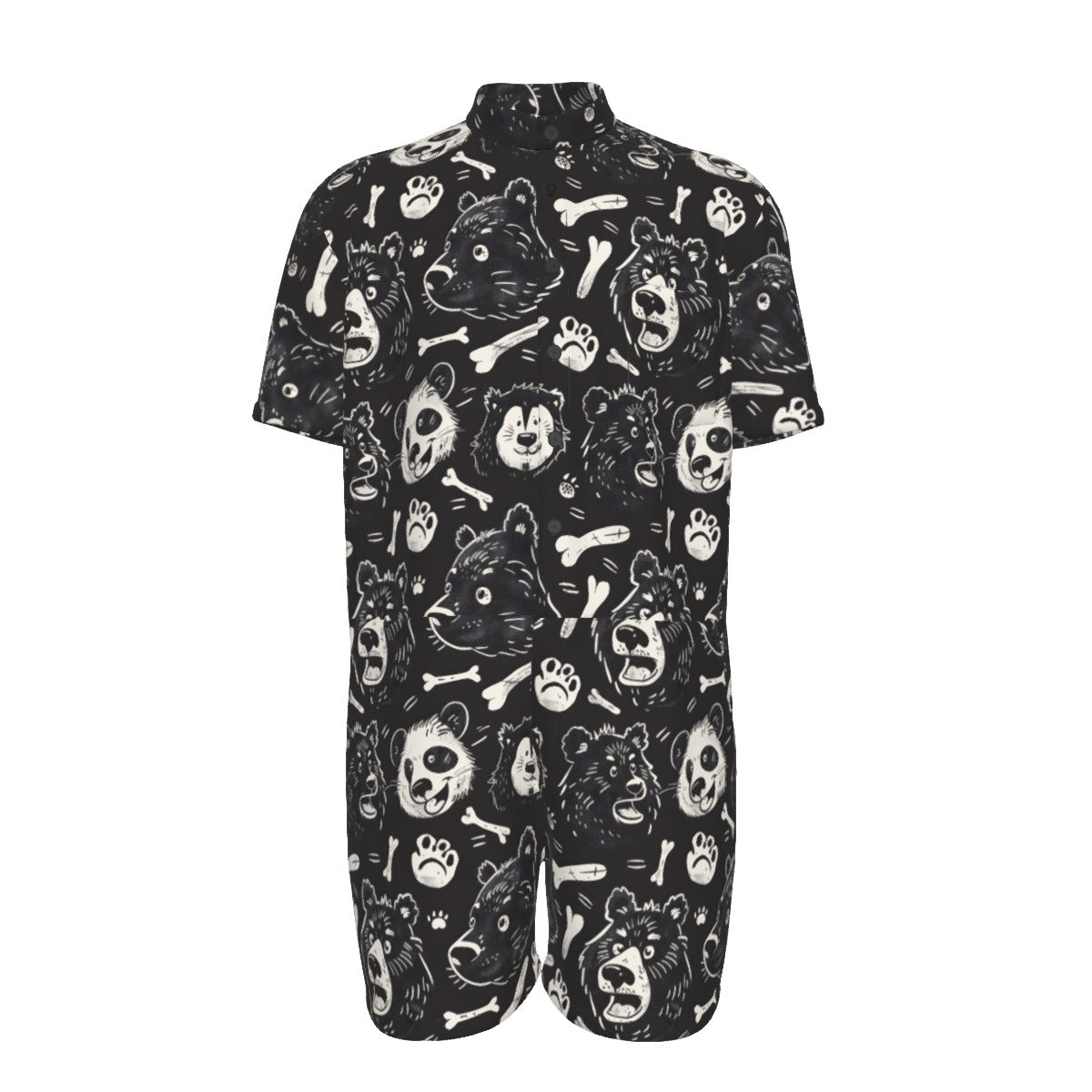 BEAR BONES Men's Romper - Onyx