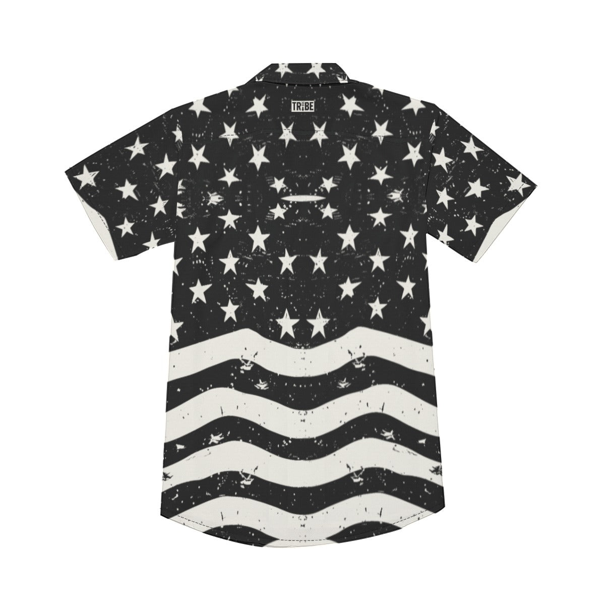BARS-N-STARS Men’s V-Neck Button-Up - Onyx & Bone