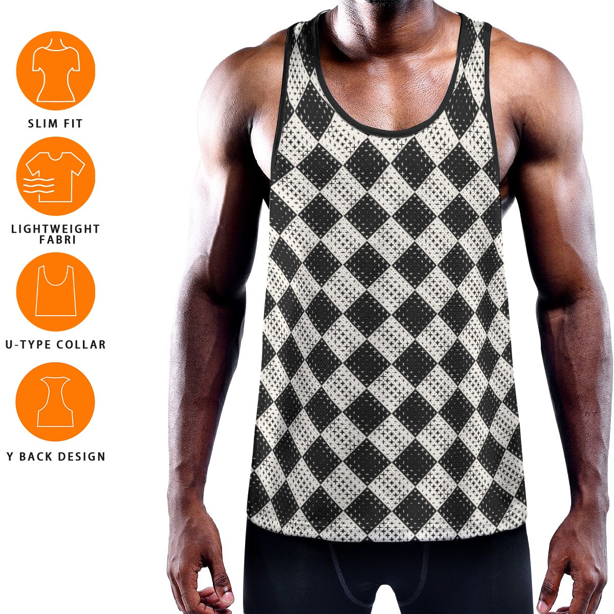 CHECKMATE Men's Muscle Tank - Onyx