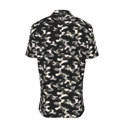 CAMO Men's Button-Up Short-Sleeve Shirt - Onyx