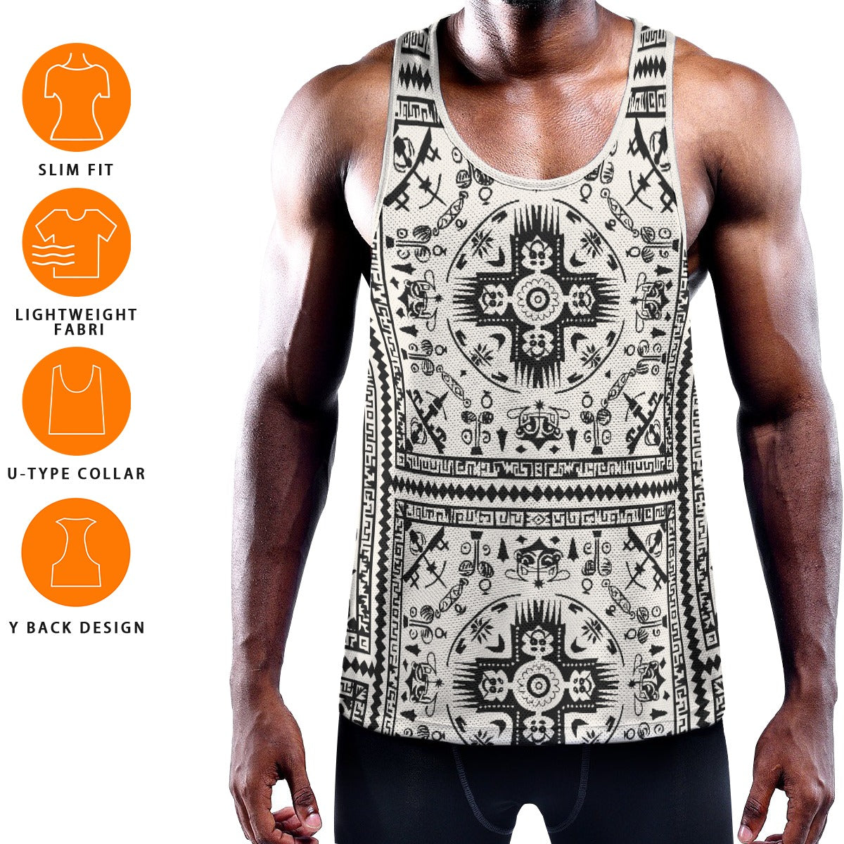 FOUR CORNERS Men's Muscle Tank - Bone