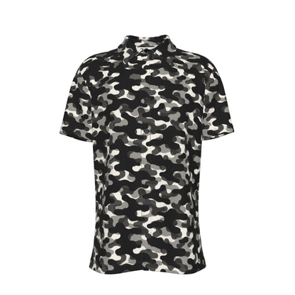 CAMO Men's Button-Up Short-Sleeve Shirt - Onyx