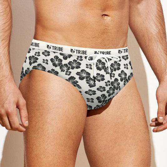 HIBISCUS Men's Speedo - Bone