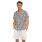 ZEBRA Men's V-Neck Button Up - Bone