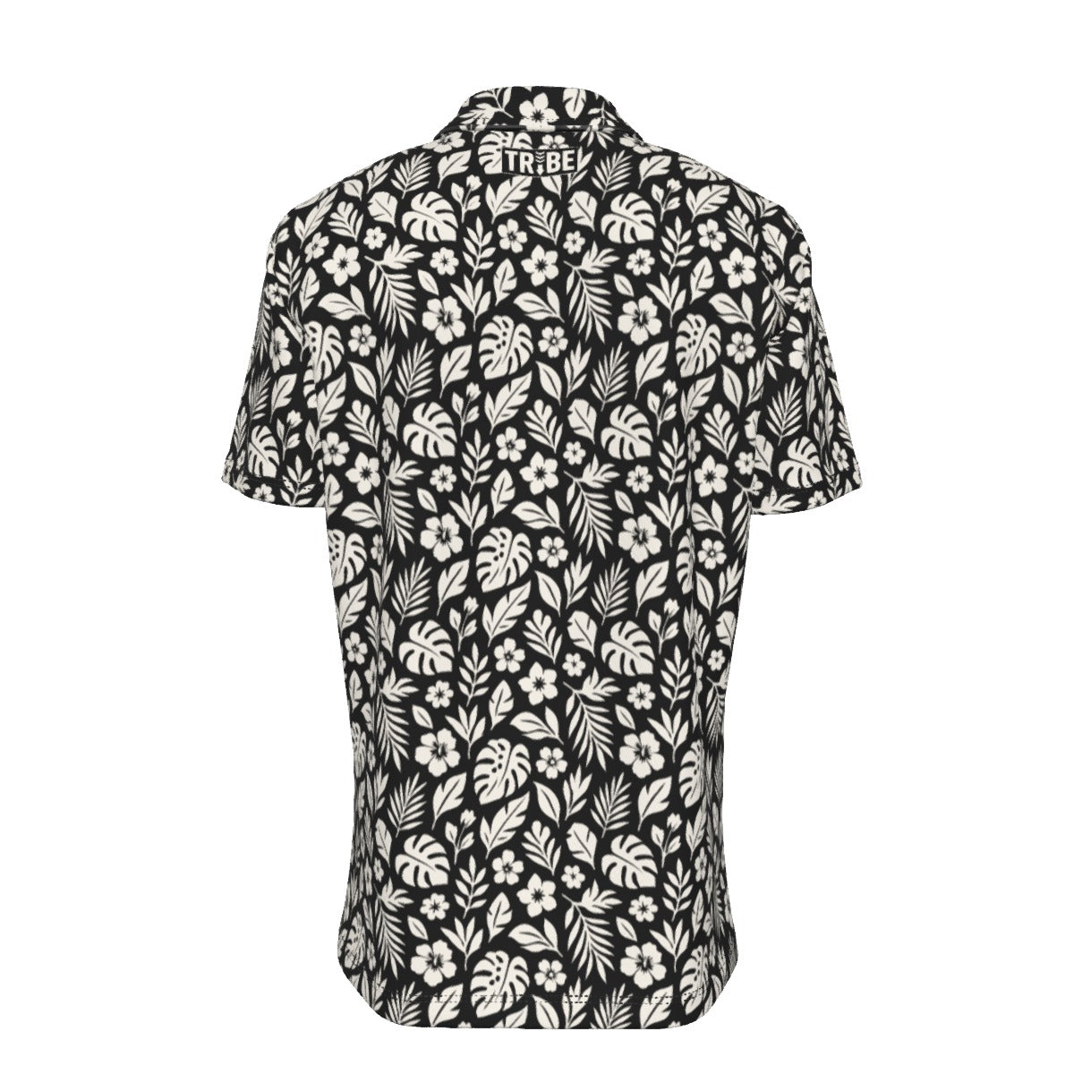 PARADISE Men's Button-Up Short-Sleeve Shirt - Onyx