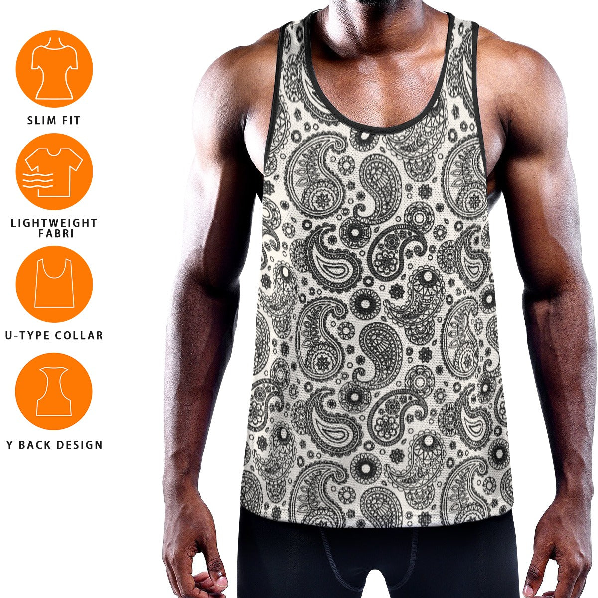 FLAGGING Men's Muscle Tank - Bone
