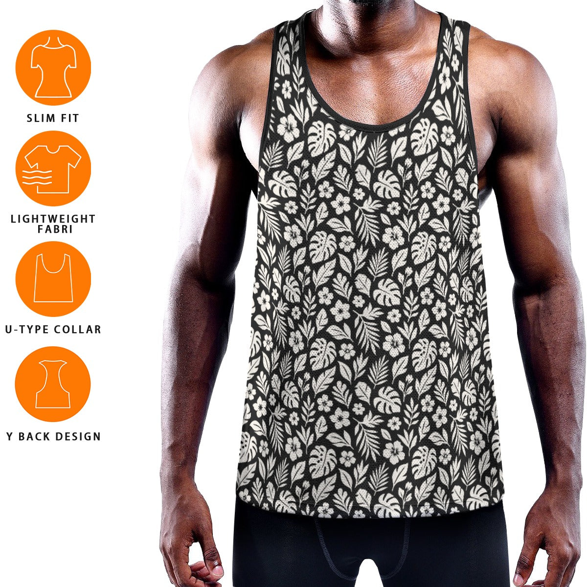 PARADISE Men's Muscle Tank - Onyx