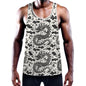 QIULONG Men's Muscle Tank - Bone