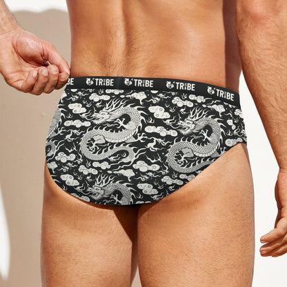 QIULONG Men's Speedo - Onyx