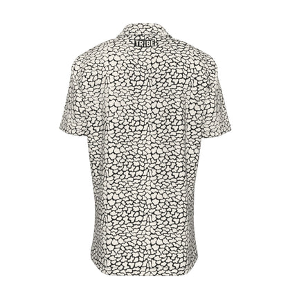 FERAL Men's Button-Up Short-Sleeve Shirt - Bone
