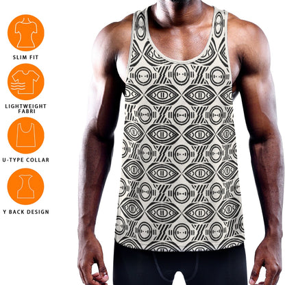 ALL EYES ON ME Men's Muscle Tank - Bone