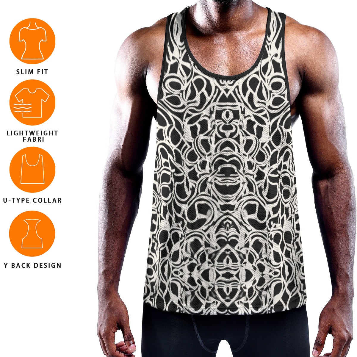 SCRIBBLES Men's Muscle Tank - Onyx