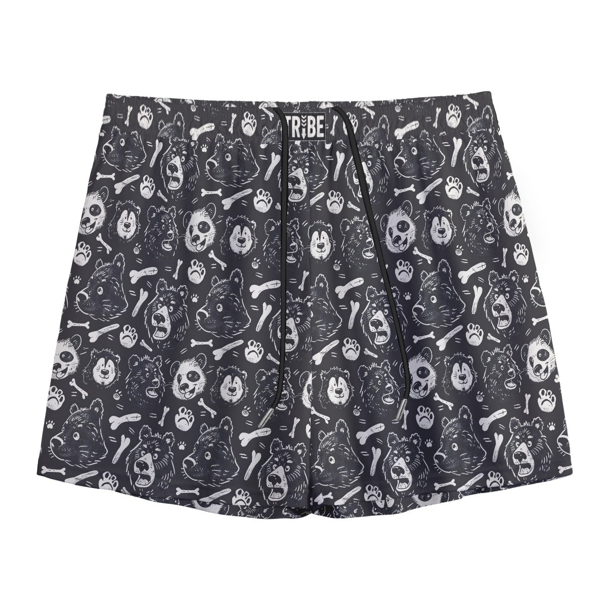 BEAR BONES Men's Mesh Shorts - Onyx