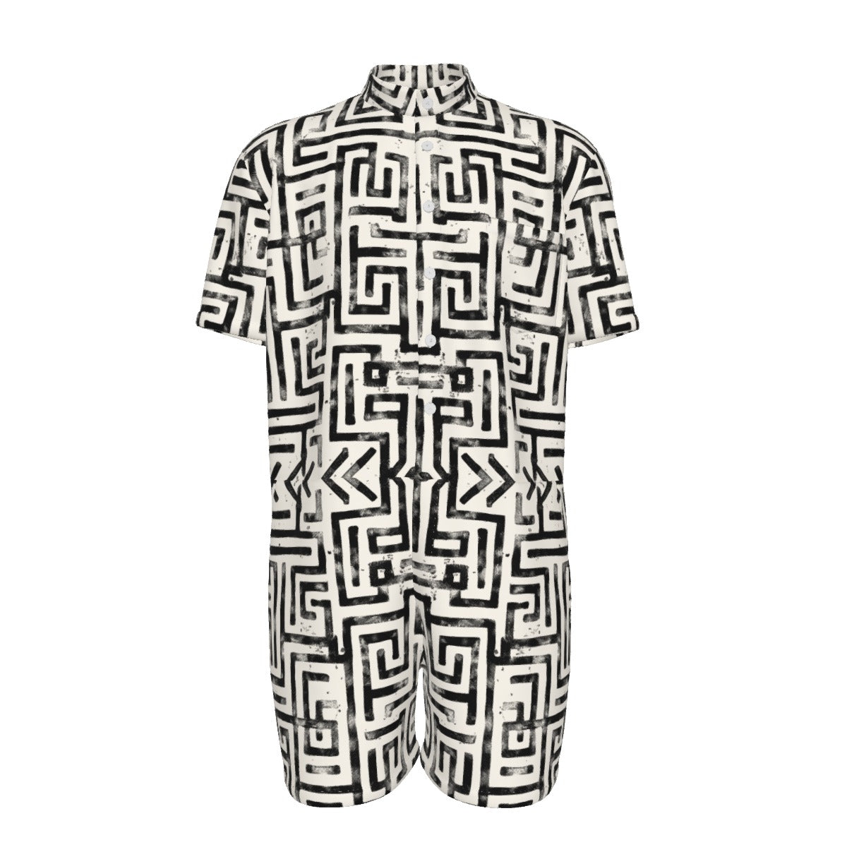 LABYRINTH Men's Romper - Bone