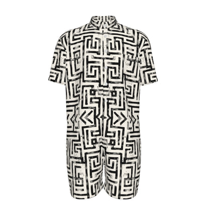 LABYRINTH Men's Romper - Bone