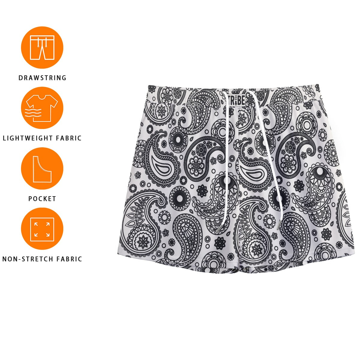 FLAGGING Men's Mesh Shorts - Bone
