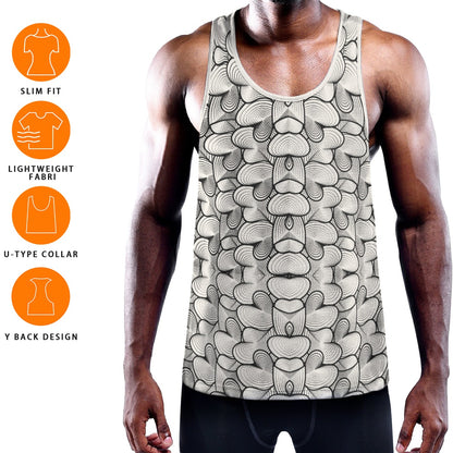 HEART-ON Men's Muscle Tank - Bone