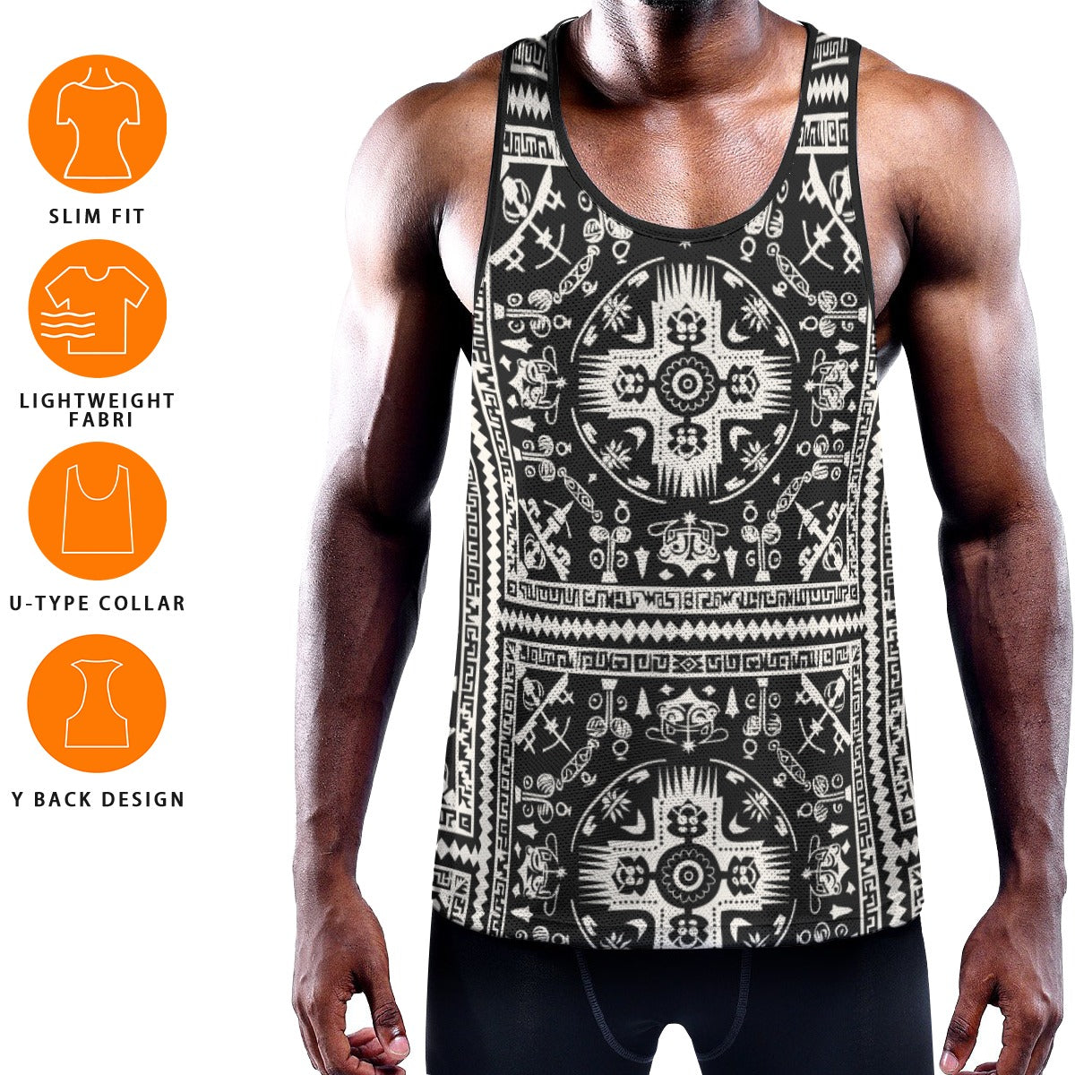 FOUR CORNERS Men's Muscle Tank - Onyx