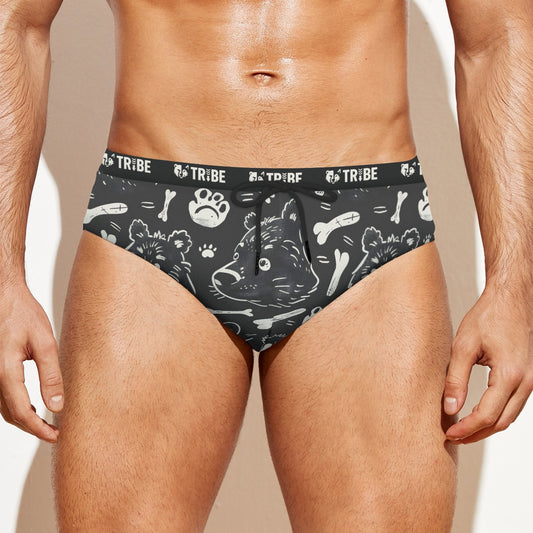 BEAR BONES Men's Speedo - Onyx