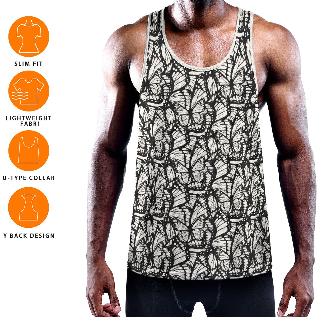 MONARCH Men's Muscle Tank - Bone