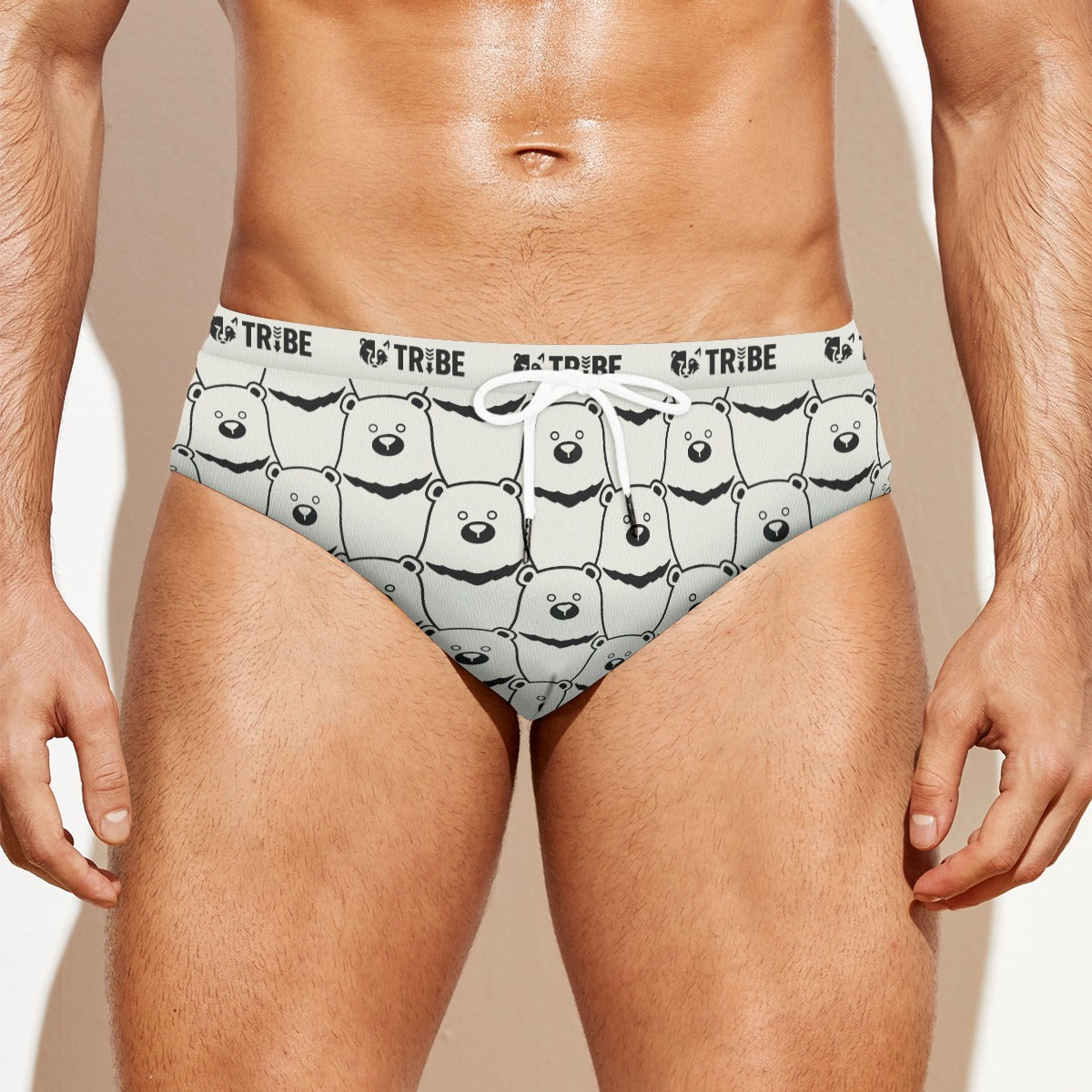 BEAR STARE Men's Speedo - Bone