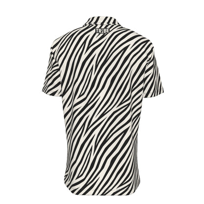 ZEBRA Men's Button-Up Short-Sleeve Shirt - Bone