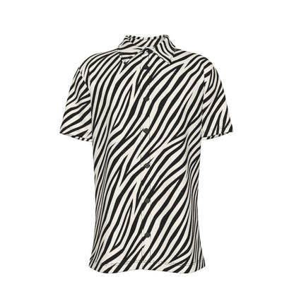ZEBRA Men's Button-Up Short-Sleeve Shirt - Bone