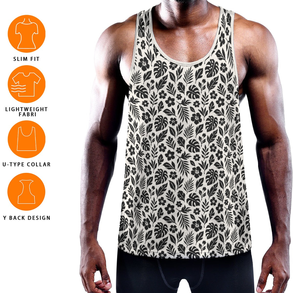 PARADISE Men's Muscle Tank - Bone