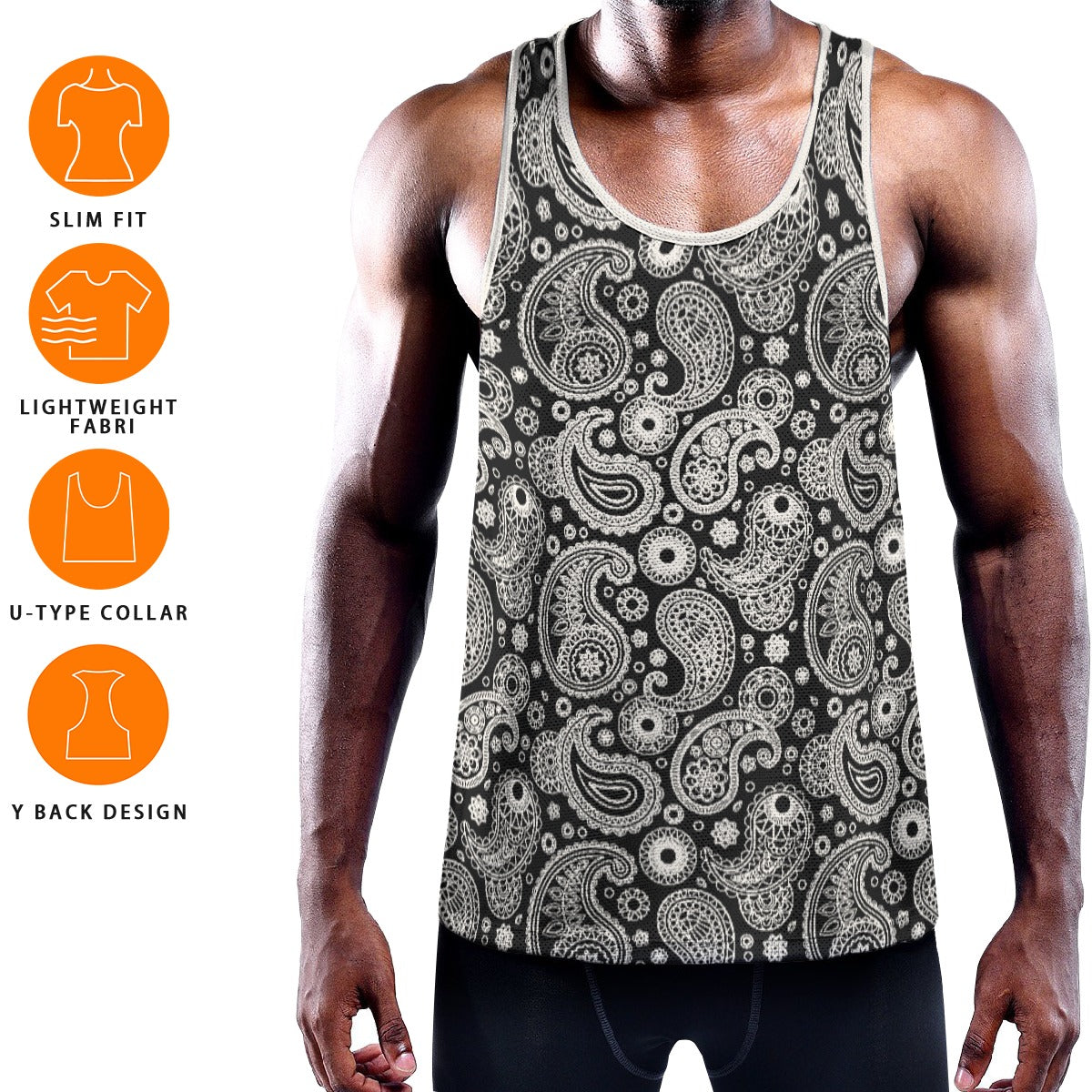 FLAGGING Men's Muscle Tank - Onyx