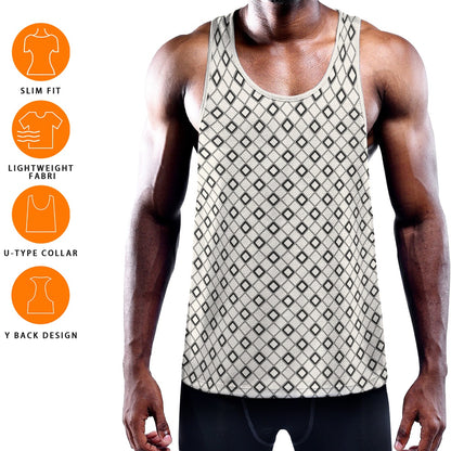 SHINE BRIGHT Men's Muscle Tank - Bone