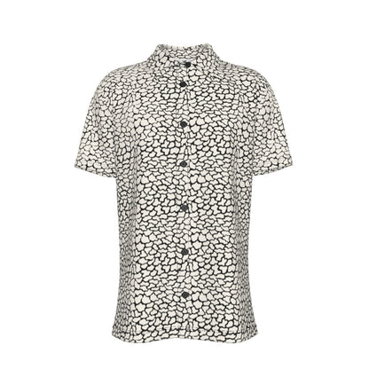 FERAL Men's Button-Up Short-Sleeve Shirt - Bone