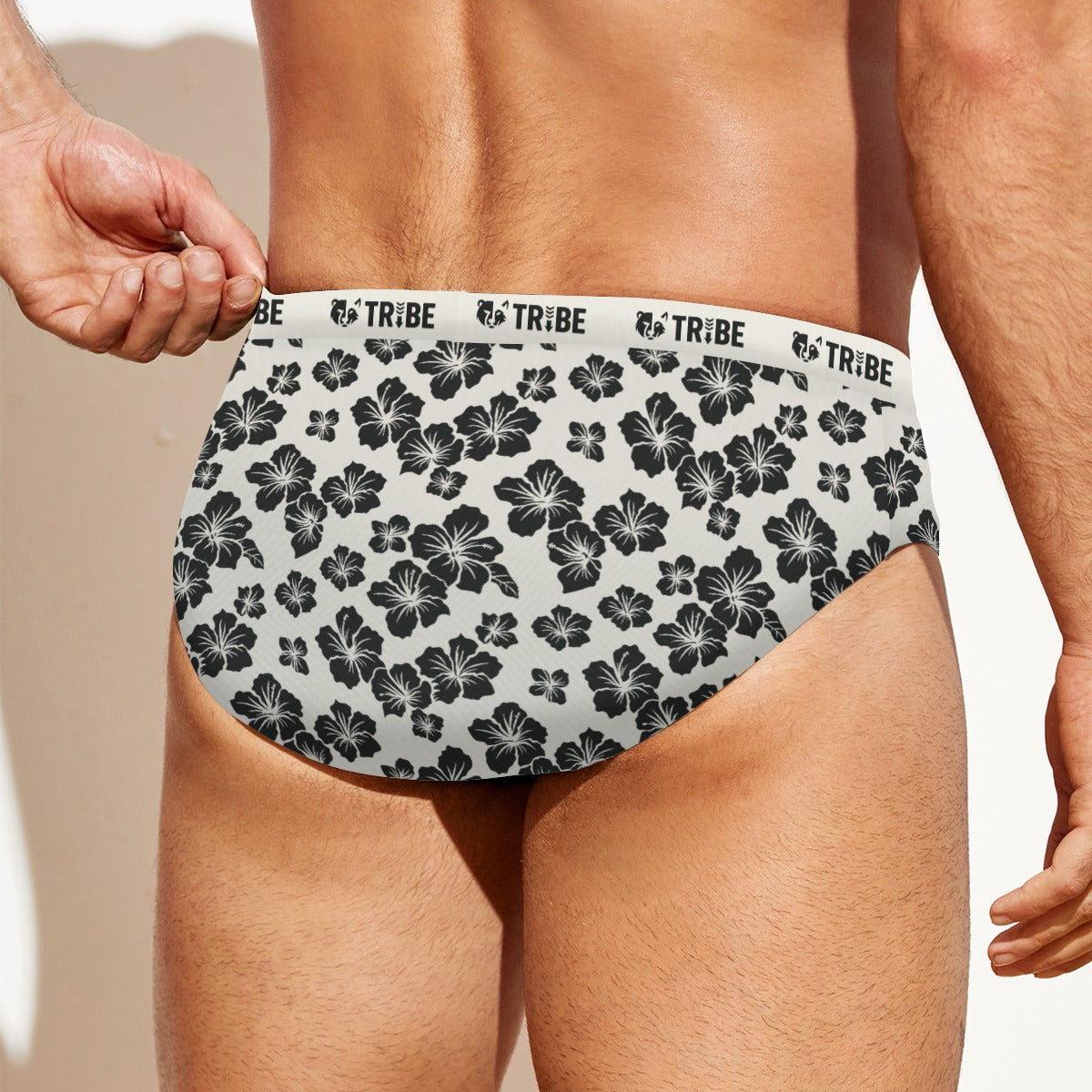 HIBISCUS Men's Speedo - Bone